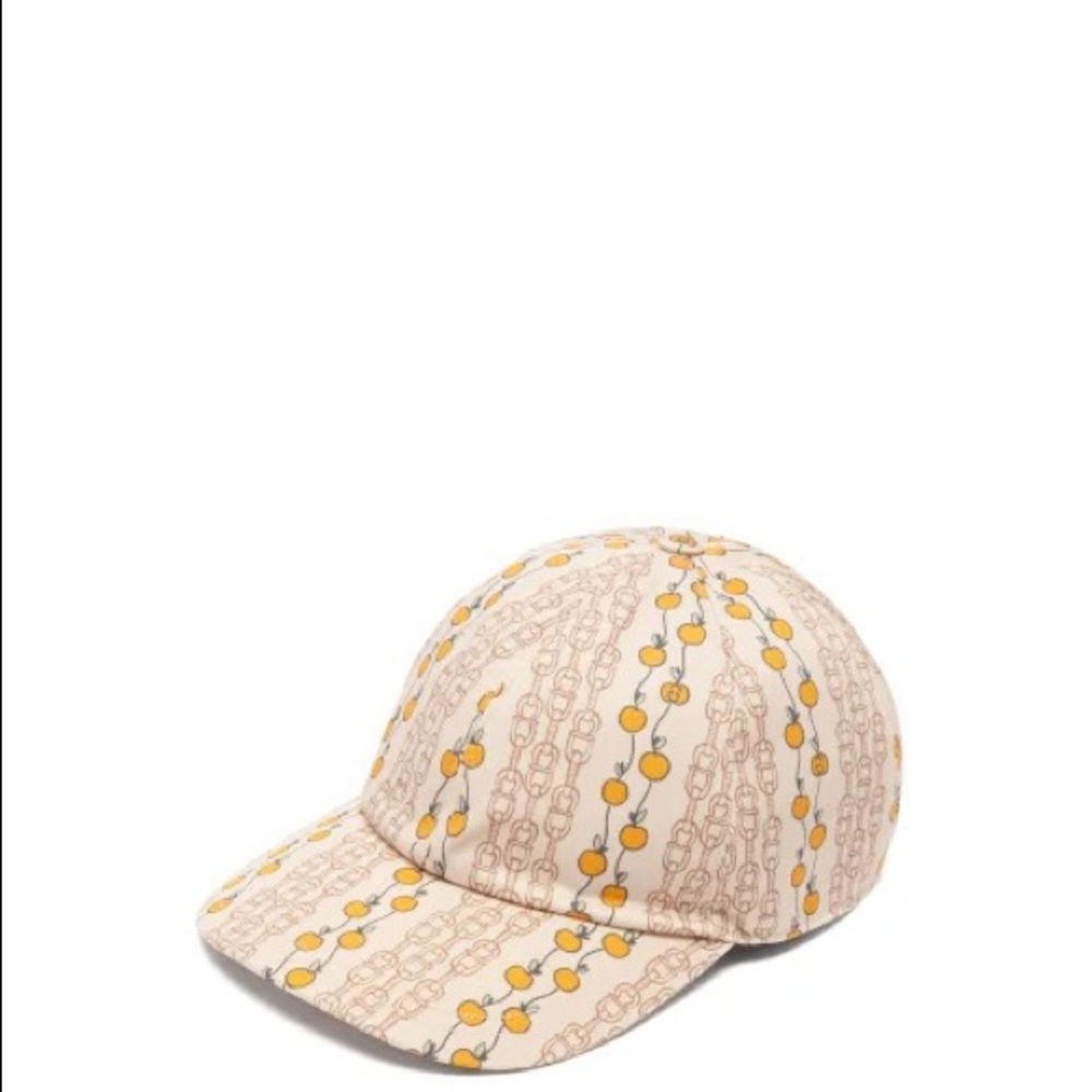 NWT Gucci Eschatology Apple-print Canvas Baseball Cap Mens Beige SZ M Multi - Picture 4 of 9